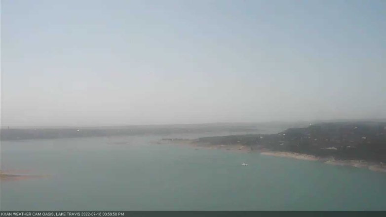 Lake Travis webcam, July 18, 2022 4:00 PM CT