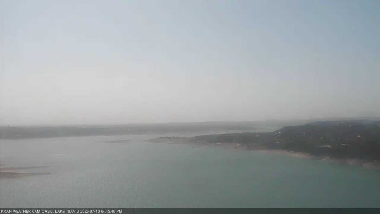 Lake Travis webcam, July 18, 2022 4:45 PM CT