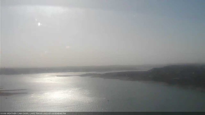 Lake Travis webcam, July 18, 2022 5:45 PM CT