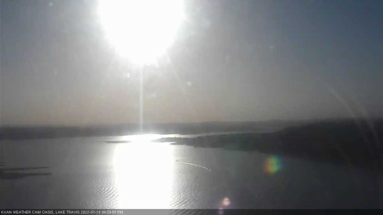 Lake Travis webcam, July 18, 2022 7:00 PM CT