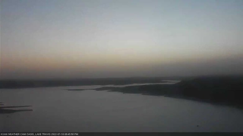 Lake Travis webcam, July 18, 2022 8:45 PM CT