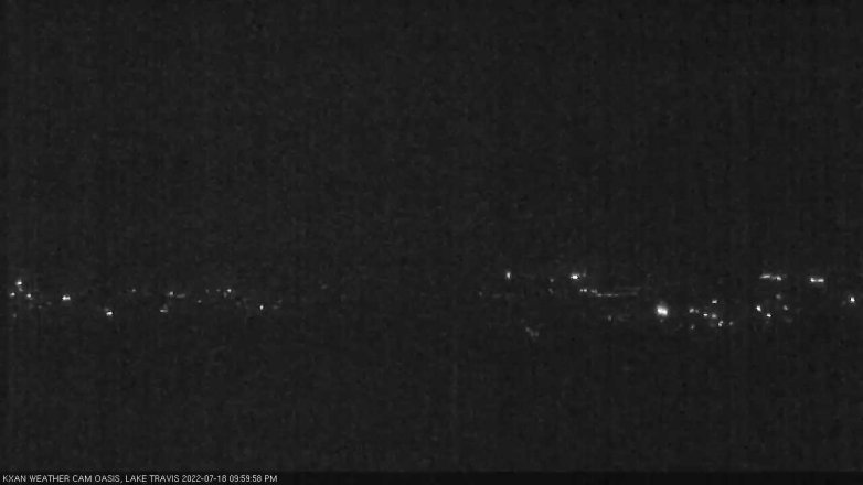 Lake Travis webcam, July 18, 2022 10:00 PM CT