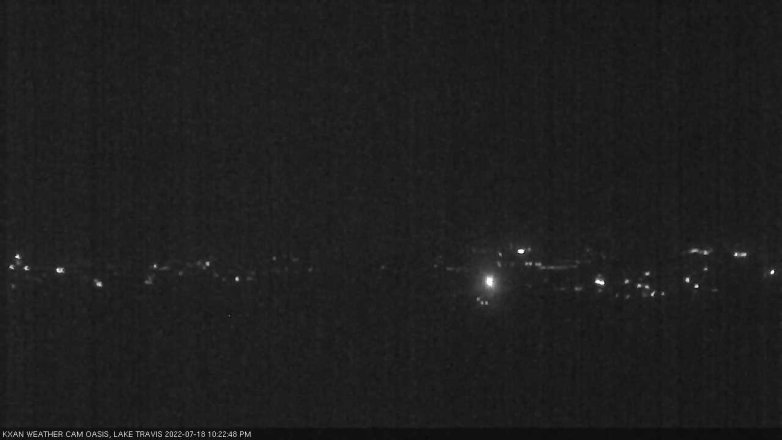 Lake Travis webcam, July 18, 2022 10:25 PM CT