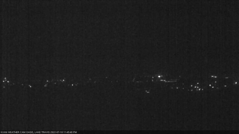Lake Travis webcam, July 18, 2022 11:45 PM CT