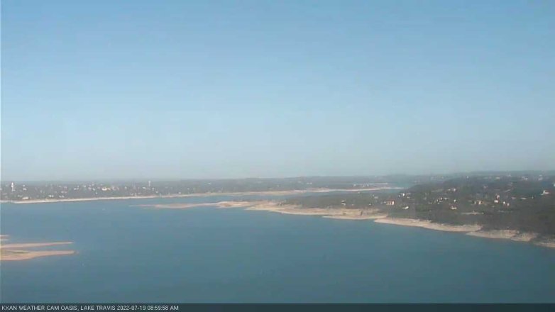 Lake Travis webcam, July 19, 2022 9:00 AM CT