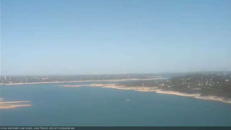 Lake Travis webcam, July 19, 2022 9:45 AM CT