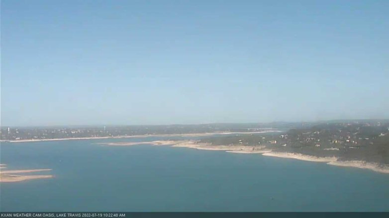 Lake Travis webcam, July 19, 2022 10:25 AM CT
