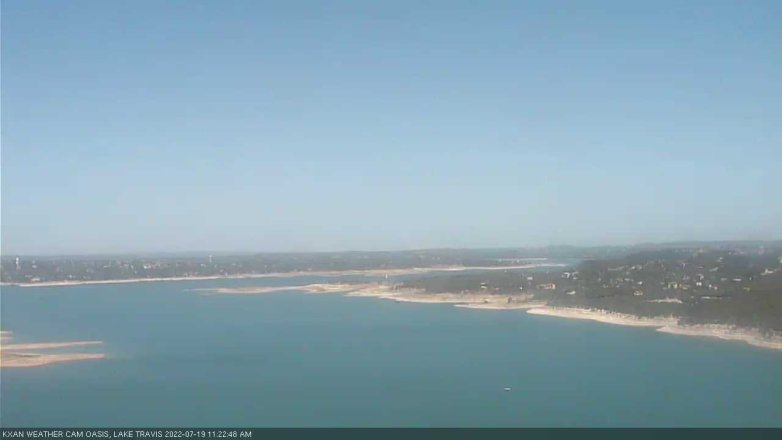 Lake Travis webcam, July 19, 2022 11:25 AM CT
