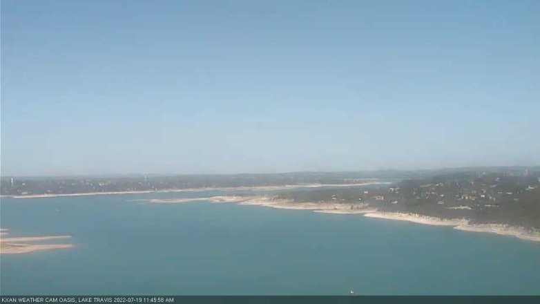 Lake Travis webcam, July 19, 2022 11:45 AM CT
