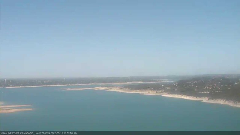 Lake Travis webcam, July 19, 2022 12:00 PM CT