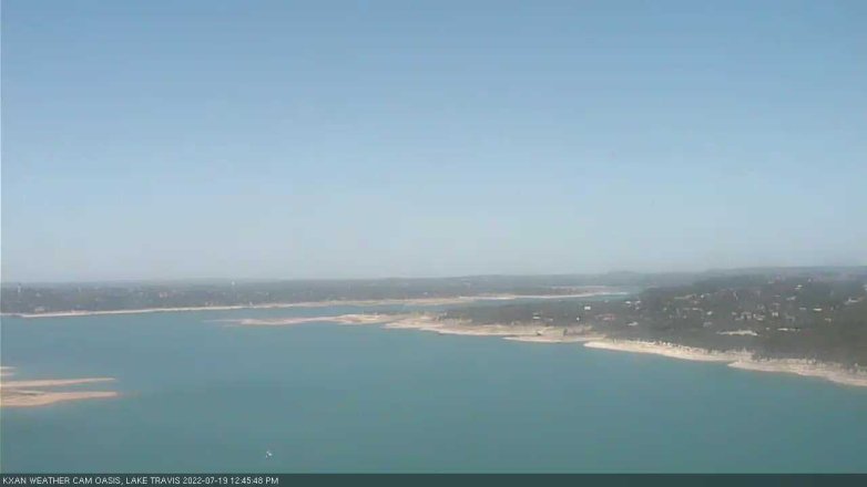 Lake Travis webcam, July 19, 2022 12:45 PM CT