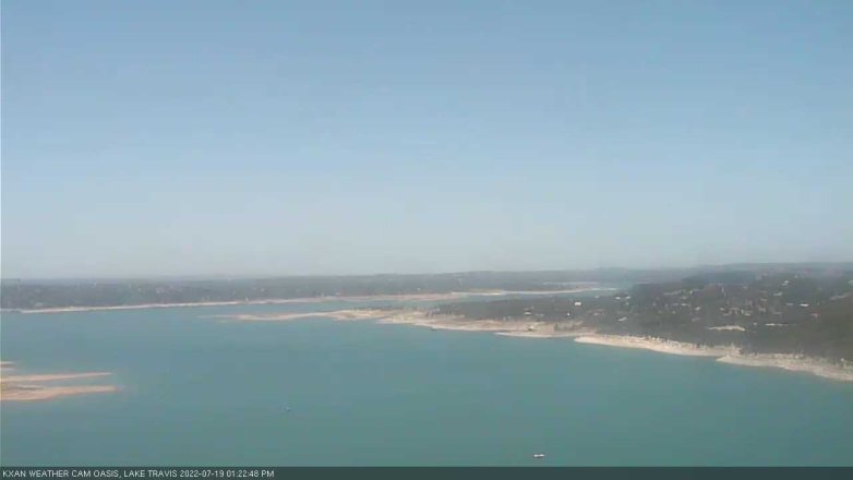 Lake Travis webcam, July 19, 2022 1:25 PM CT
