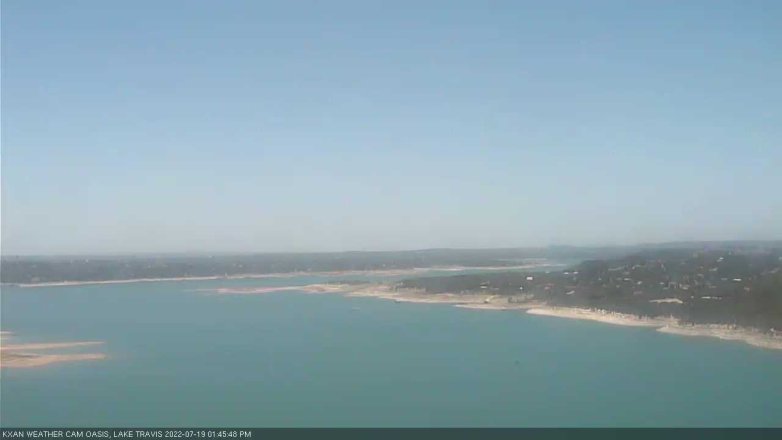 Lake Travis webcam, July 19, 2022 1:45 PM CT
