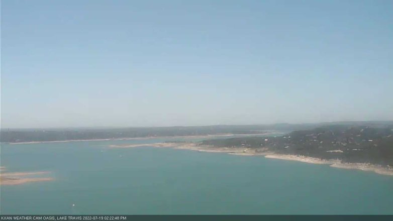 Lake Travis webcam, July 19, 2022 2:25 PM CT