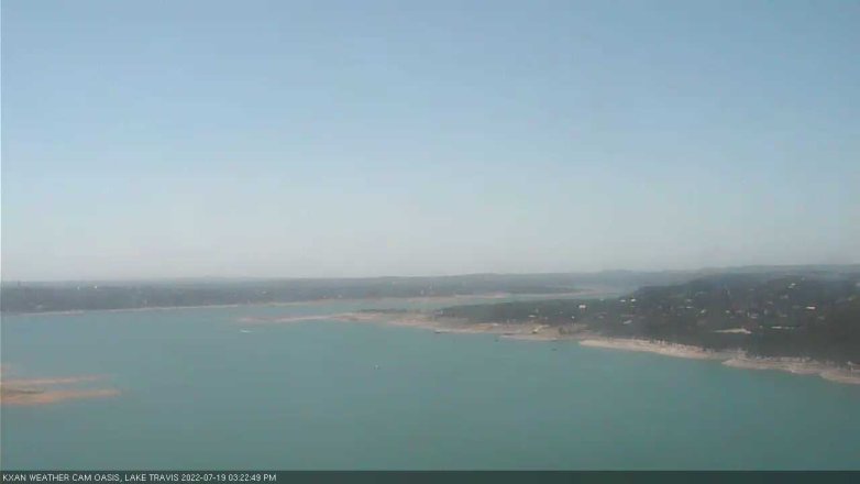 Lake Travis webcam, July 19, 2022 3:25 PM CT