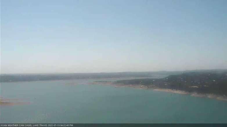 Lake Travis webcam, July 19, 2022 4:25 PM CT