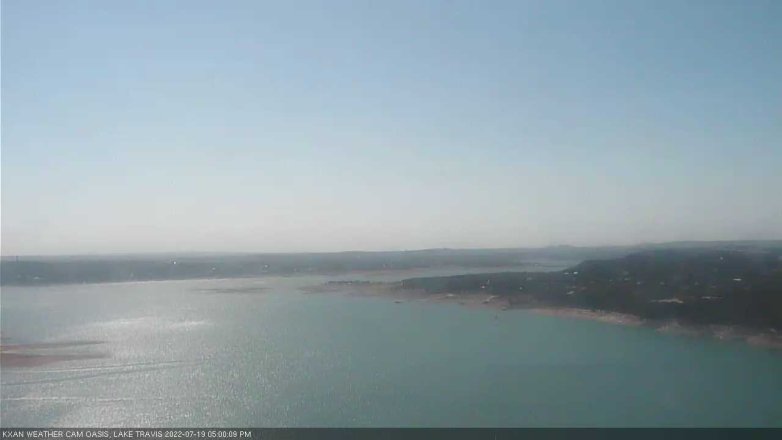 Lake Travis webcam, July 19, 2022 5:00 PM CT