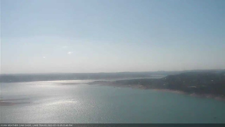 Lake Travis webcam, July 19, 2022 5:25 PM CT
