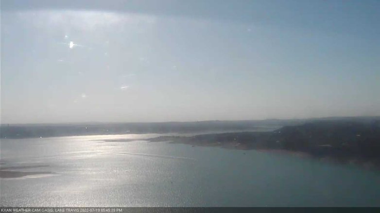 Lake Travis webcam, July 19, 2022 5:45 PM CT