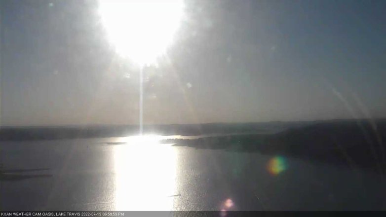 Lake Travis webcam, July 19, 2022 7:00 PM CT