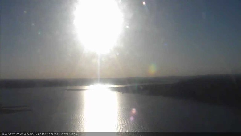 Lake Travis webcam, July 19, 2022 7:25 PM CT