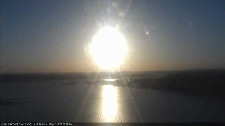 Lake Travis webcam, July 19, 2022 8:00 PM CT