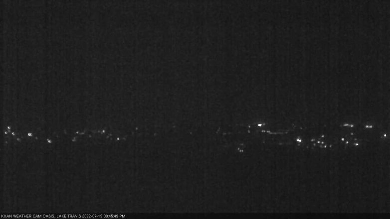 Lake Travis webcam, July 19, 2022 9:45 PM CT