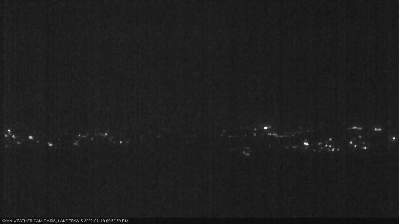 Lake Travis webcam, July 19, 2022 10:00 PM CT