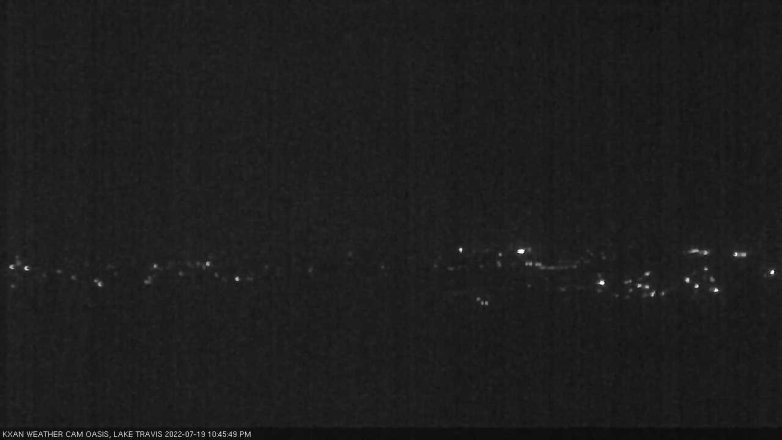 Lake Travis webcam, July 19, 2022 10:45 PM CT