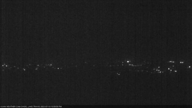 Lake Travis webcam, July 19, 2022 11:00 PM CT
