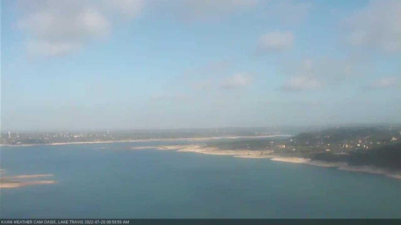 Lake Travis webcam, July 20, 2022 9:00 AM CT