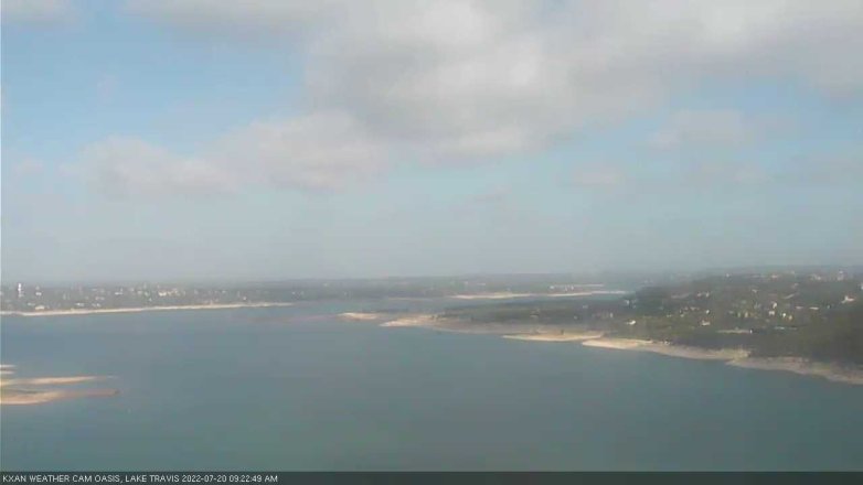 Lake Travis webcam, July 20, 2022 9:25 AM CT