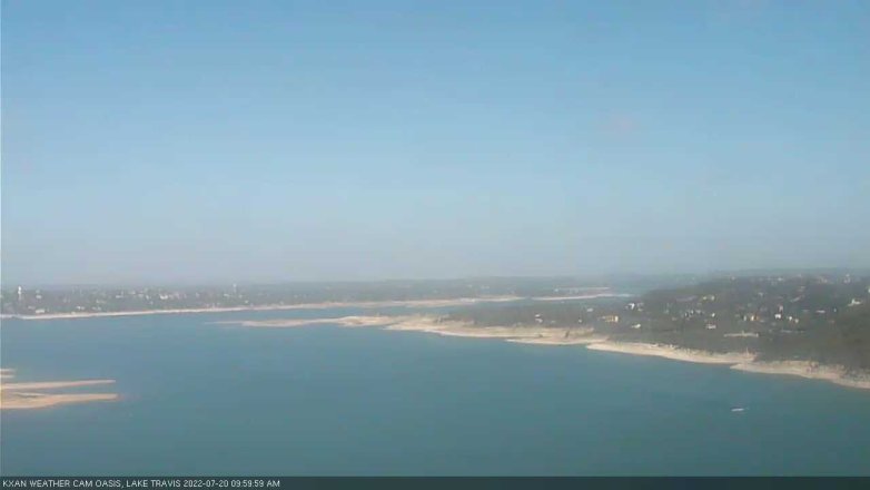 Lake Travis webcam, July 20, 2022 10:00 AM CT