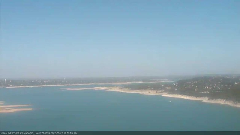 Lake Travis webcam, July 20, 2022 11:00 AM CT
