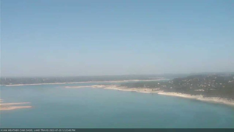Lake Travis webcam, July 20, 2022 12:25 PM CT