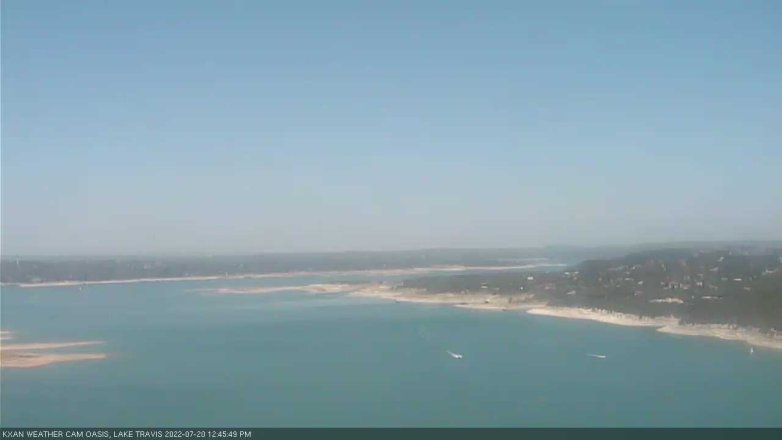 Lake Travis webcam, July 20, 2022 12:45 PM CT