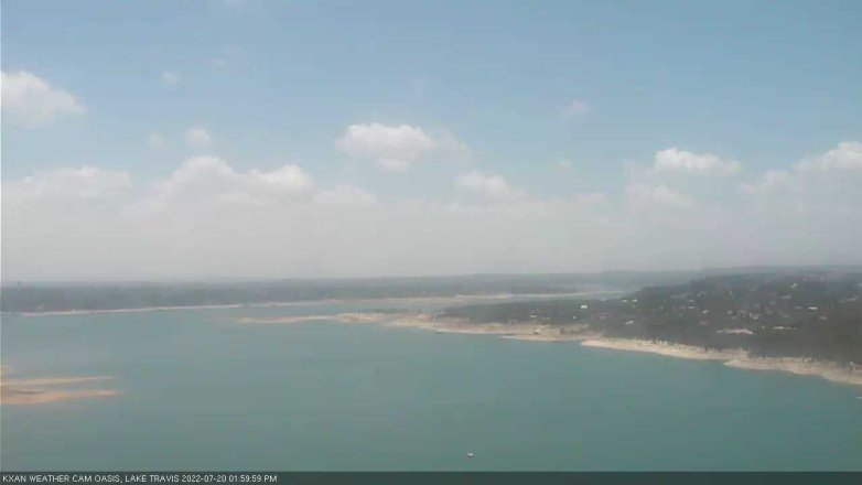 Lake Travis webcam, July 20, 2022 2:00 PM CT