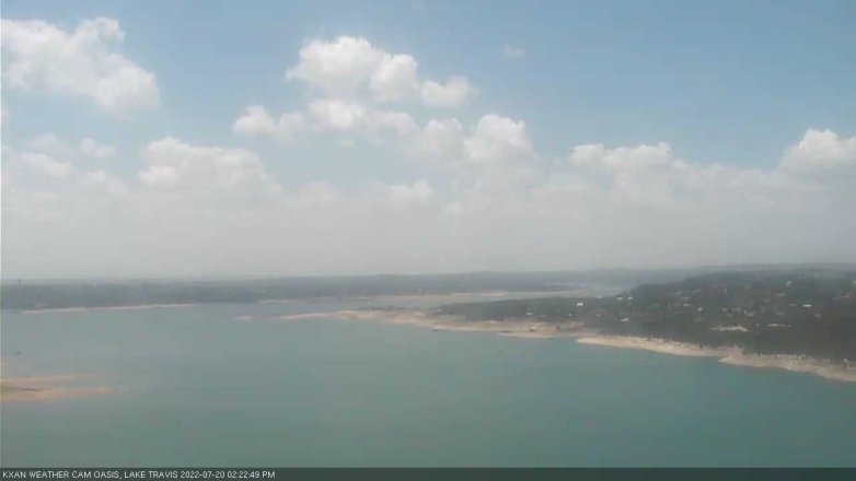 Lake Travis webcam, July 20, 2022 2:25 PM CT
