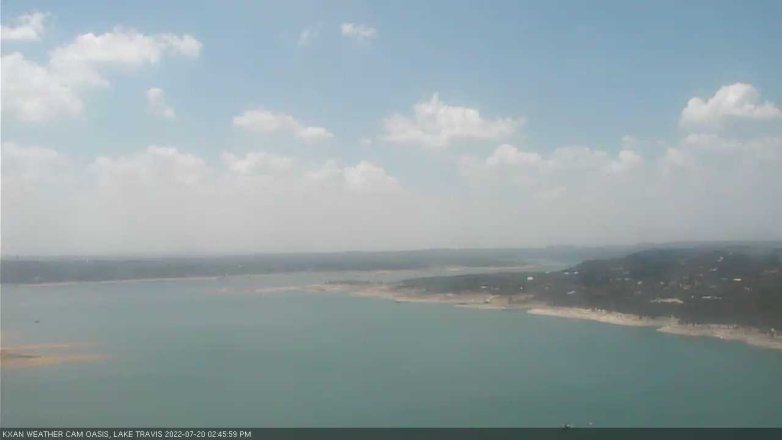Lake Travis webcam, July 20, 2022 2:45 PM CT