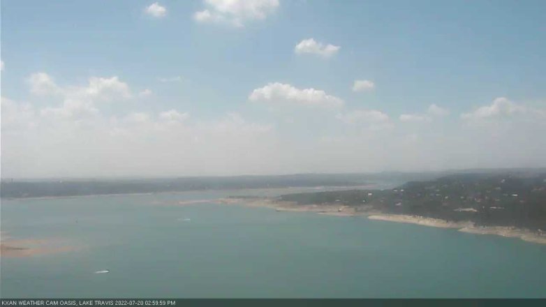 Lake Travis webcam, July 20, 2022 3:00 PM CT