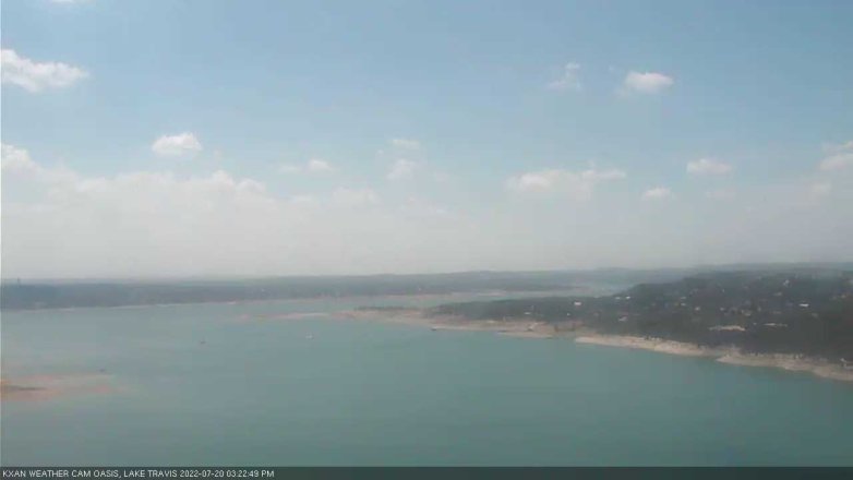 Lake Travis webcam, July 20, 2022 3:25 PM CT