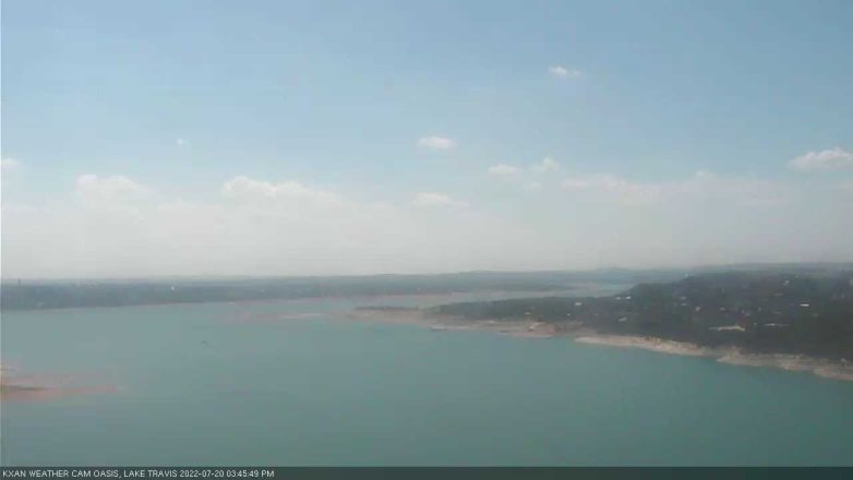 Lake Travis webcam, July 20, 2022 3:45 PM CT