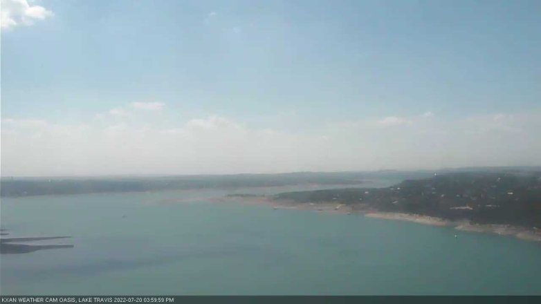 Lake Travis webcam, July 20, 2022 4:00 PM CT