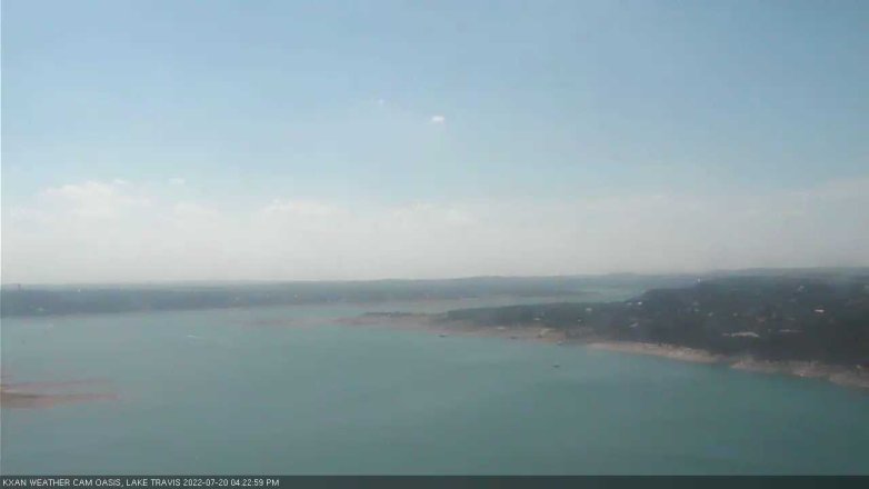 Lake Travis webcam, July 20, 2022 4:25 PM CT