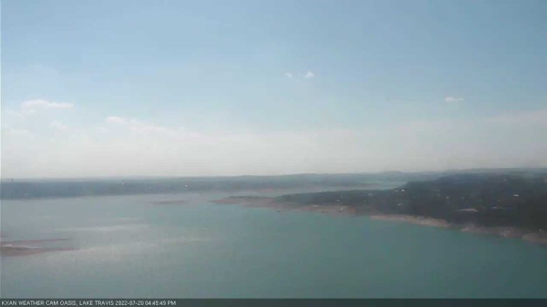 Lake Travis webcam, July 20, 2022 4:45 PM CT