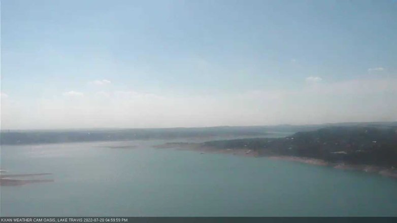Lake Travis webcam, July 20, 2022 5:00 PM CT
