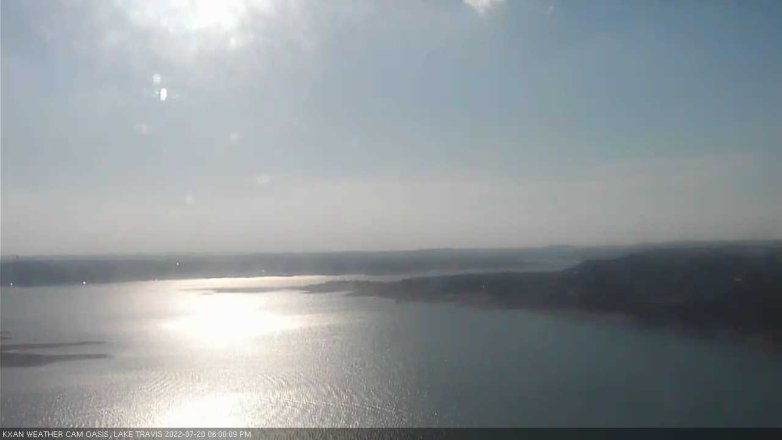 Lake Travis webcam, July 20, 2022 6:00 PM CT
