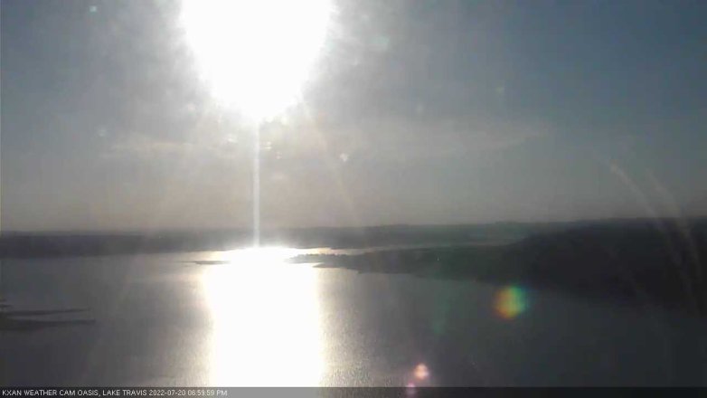 Lake Travis webcam, July 20, 2022 7:00 PM CT
