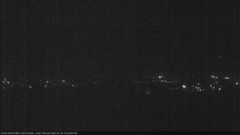 Lake Travis webcam, July 20, 2022 10:25 PM CT