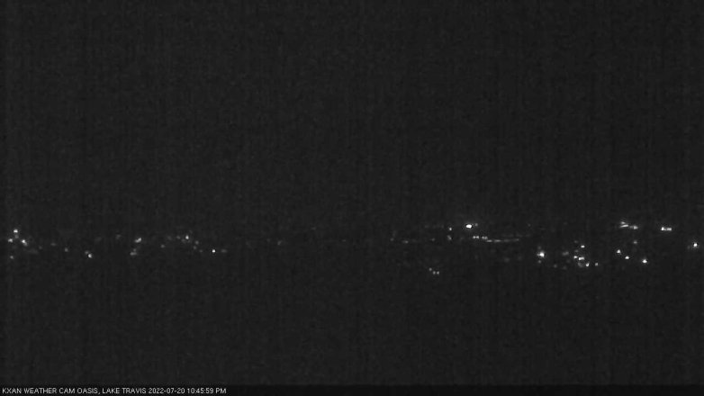Lake Travis webcam, July 20, 2022 10:45 PM CT